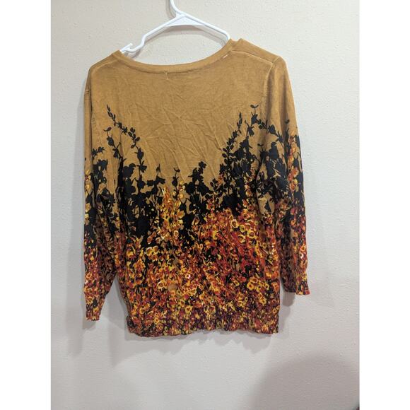 Women's gorgeous autumn toned  cardigan by Joseph A size Large - Picture 6 of 10